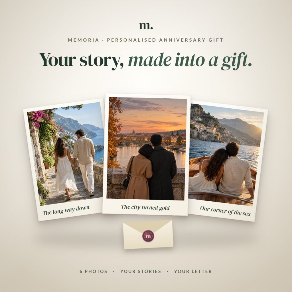 Memoria — a personalised digital anniversary keepsake